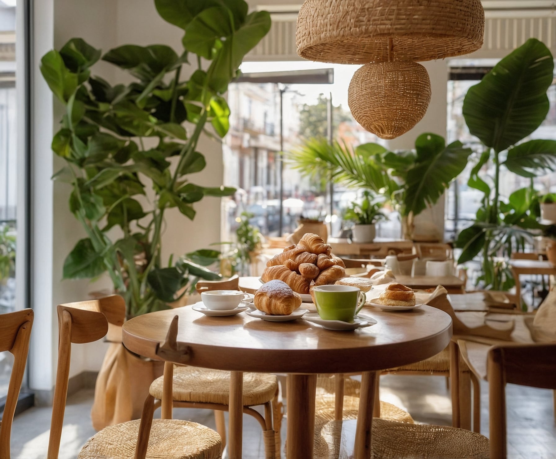 Desayuno artesanal con ingredientes frescos.